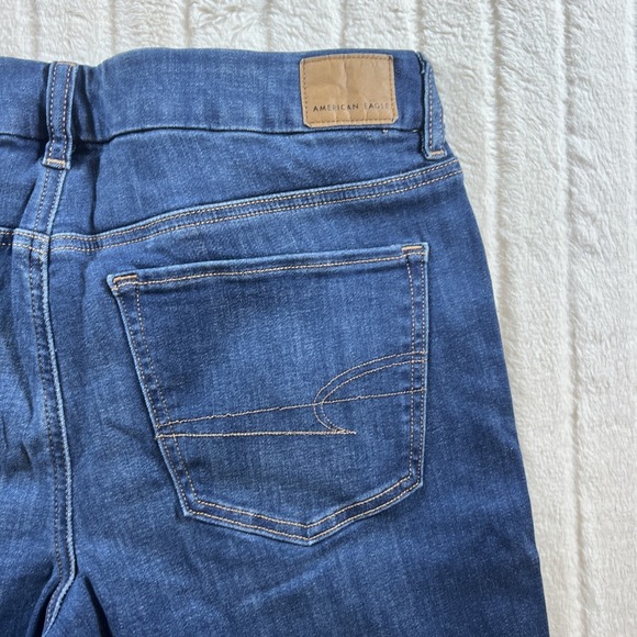 American Eagle Jeans Curvy Kick Boot Low Rise Waist Stretch Dark 31 x 32 12 New - Picture 9 of 10